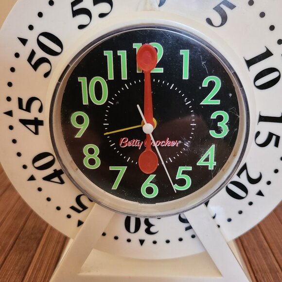 Vintage Betty Crocker Combo Alarm Clock Kitchen Baking/ Egg Timer - Picture 9 of 10